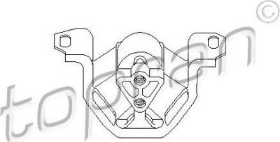 Topran 201 390 подвеска, двигатель на OPEL CALIBRA A (85_)