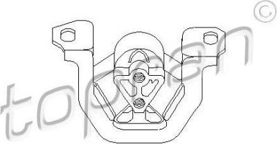 Topran 201 394 подвеска, двигатель на OPEL CALIBRA A (85_)
