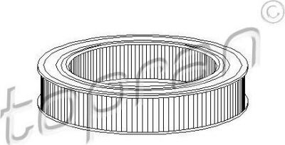 Topran 201 655 воздушный фильтр на OPEL ASCONA C Наклонная задняя часть (84_, 89_)