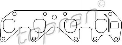 Topran 201 693 прокладка, впускной коллектор на OPEL KADETT E Combo (38_, 48_)