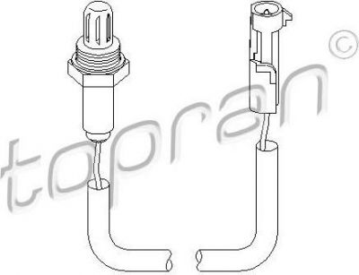 Topran 201 758 лямбда-зонд на OPEL ASTRA F универсал (51_, 52_)