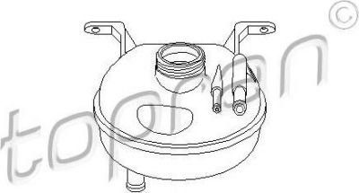 Topran 202 259 компенсационный бак, охлаждающая жидкость на OPEL TIGRA (95_)