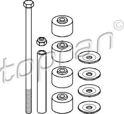 Topran 202 418 ремкомплект, соединительная тяга стабилизатора на OPEL KADETT E Наклонная задняя часть (33_, 34_, 43_, 44_)