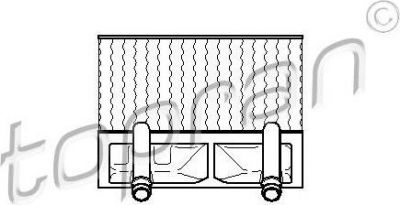 Topran 202 698 теплообменник, отопление салона на OPEL VECTRA A Наклонная задняя часть (88_, 89_)