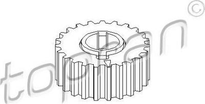 Topran 205 539 шестерня, коленчатый вал на OPEL ZAFIRA A (F75_)