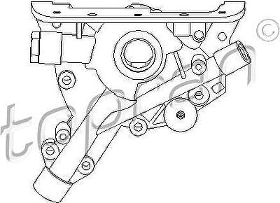Topran 205 585 масляный насос на OPEL KADETT E фургон (37_, 47_)