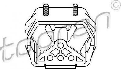Topran 205 614 подвеска, двигатель на OPEL ASTRA F универсал (51_, 52_)