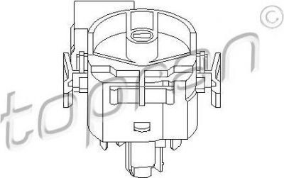 Topran 205 656 переключатель зажигания на OPEL ASTRA G универсал (F35_)