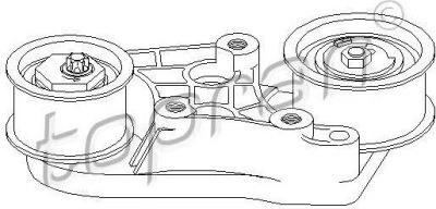 Topran 205 847 натяжной ролик, ремень грм на OPEL VECTRA B (36_)