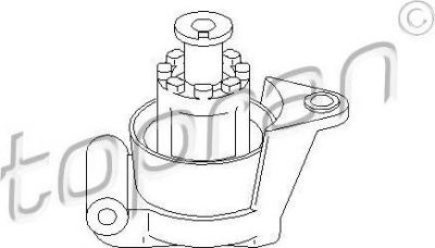Topran 205 857 подвеска, двигатель на OPEL ASTRA G седан (F69_)