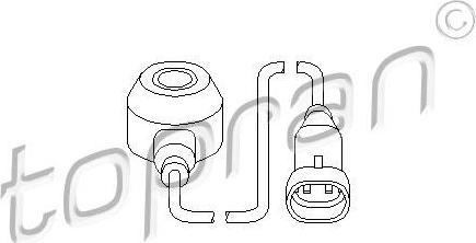Topran 205 892 датчик детонации на OPEL ZAFIRA A (F75_)