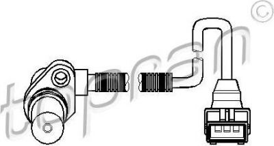 Topran 205 893 датчик частоты вращения, управление двигателем на OPEL VECTRA B (36_)