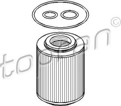 Topran 206 045 масляный фильтр на OPEL CORSA C (F08, F68)