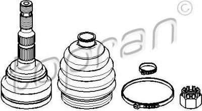 Topran 206 112 шарнирный комплект, приводной вал на OPEL ZAFIRA A (F75_)