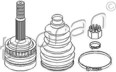 Topran 206 115 шарнирный комплект, приводной вал на OPEL CORSA B (73_, 78_, 79_)