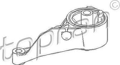 Topran 206 157 подвеска, двигатель на OPEL MERIVA