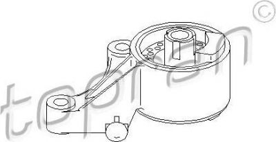 Topran 206 160 подвеска, двигатель на OPEL ZAFIRA A (F75_)