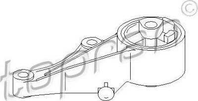 Topran 206 161 подвеска, двигатель на OPEL ZAFIRA A (F75_)