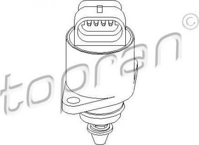 Topran 206 167 поворотная заслонка, подвод воздуха на OPEL ASTRA F Наклонная задняя часть (53_, 54_, 58_, 59_)