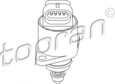 Topran 206 168 поворотная заслонка, подвод воздуха на OPEL ASTRA F Van (55_)