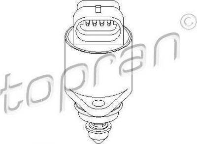 Topran 206 169 поворотная заслонка, подвод воздуха на OPEL ASTRA F Наклонная задняя часть (53_, 54_, 58_, 59_)