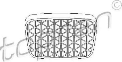 Topran 206 496 педальные накладка, педаль тормоз на OPEL ASTRA G универсал (F35_)