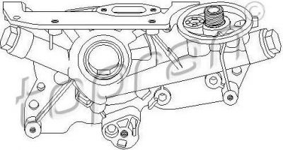 Topran 206 536 масляный насос на OPEL FRONTERA B (6B_)