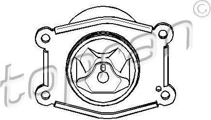 Topran 206 564 подвеска, двигатель на OPEL ZAFIRA A (F75_)