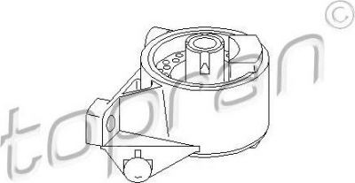 Topran 206 567 подвеска, двигатель на OPEL ZAFIRA A (F75_)