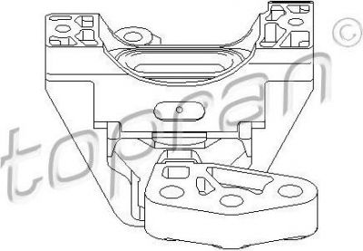 Topran 206 571 подвеска, двигатель на OPEL VECTRA C
