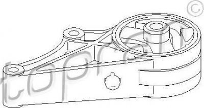 Topran 206 579 подвеска, двигатель на OPEL VECTRA C