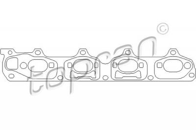 Topran 206 600 прокладка, выпускной коллектор на OPEL VECTRA C универсал