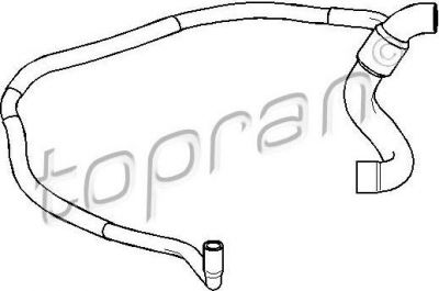Topran 206 705 шланг радиатора на OPEL CORSA B (73_, 78_, 79_)