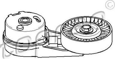 Topran 206 712 натяжной ролик, поликлиновой ремень на OPEL VECTRA C универсал