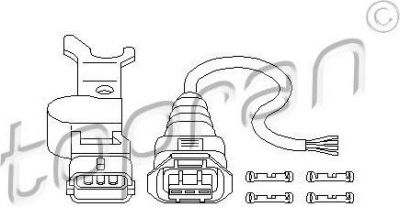 Topran 207 013 датчик частоты вращения, управление двигателем на OPEL VECTRA A (86_, 87_)