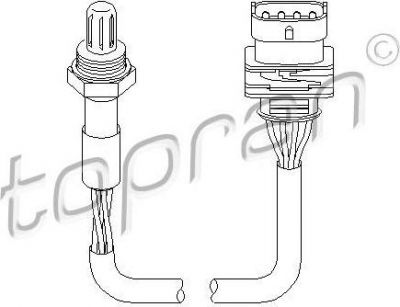 Topran 207 054 лямбда-зонд на OPEL ZAFIRA A (F75_)