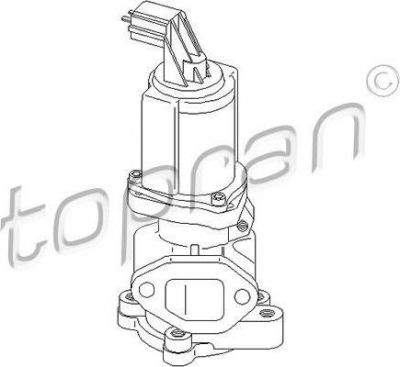 Topran 207 097 клапан возврата ог на OPEL MERIVA
