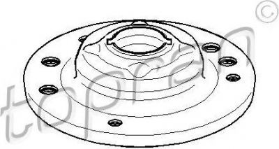 Topran 207 171 опора стойки амортизатора на OPEL VECTRA C GTS