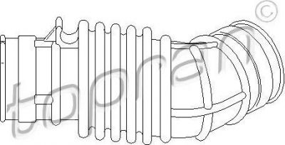 Topran 207 307 рукав воздухозаборника, воздушный фильтр на OPEL ASTRA F (56_, 57_)