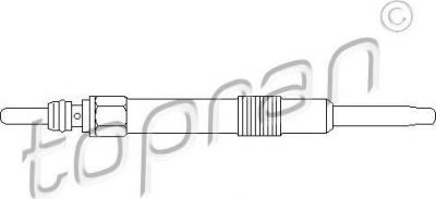 Topran 207 312 свеча накаливания на OPEL ASTRA H (L48)