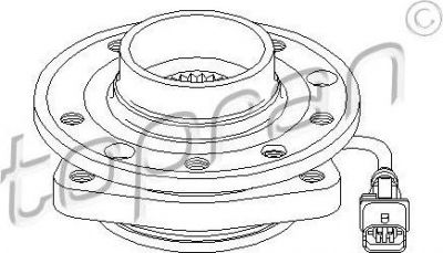 Topran 207 391 ступица колеса на OPEL VECTRA C GTS