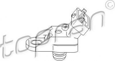 Topran 207 428 датчик, давление во впускном газопроводе на OPEL ASTRA G универсал (F35_)