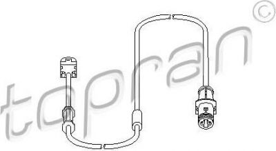 Topran 207 453 датчик, износ тормозных колодок на OPEL ASTRA H фургон (L70)