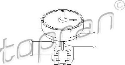 Topran 207 465 регулирующий клапан охлаждающей жидкости на OPEL CORSA B (73_, 78_, 79_)