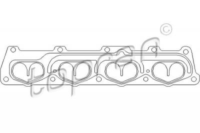 Topran 207 615 прокладка, впускной коллектор на OPEL ASTRA H универсал (L35)
