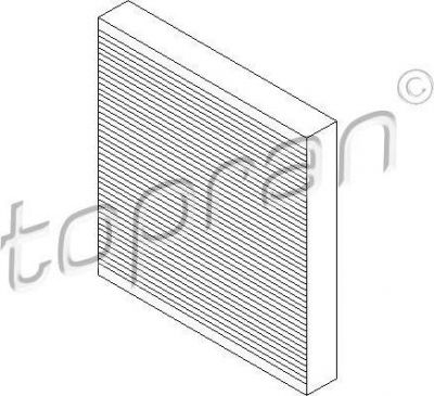 Topran 207 622 фильтр, воздух во внутренном пространстве на OPEL ZAFIRA TOURER C (P12)