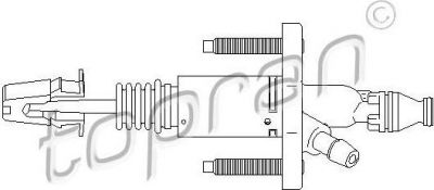 Topran 207 632 главный цилиндр, система сцепления на OPEL VECTRA C универсал
