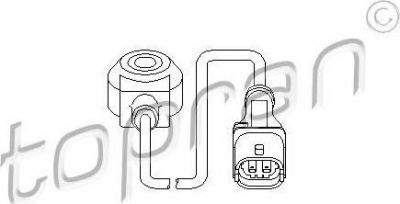 Topran 207 829 датчик детонации на OPEL OMEGA B (25_, 26_, 27_)