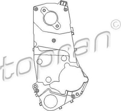 Topran 207 864 кожух, зубчатый ремень на OPEL OMEGA A (16_, 17_, 19_)