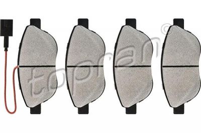 Topran 208 285 комплект тормозных колодок, дисковый тормоз на OPEL COMBO Tour (X12)